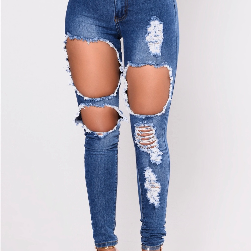 Fashion Nova Ripped Jeans